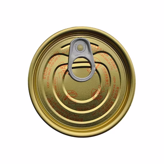 OEM enlatado 307 folha de flandres Eoe pode fabricante de tampa da China TFS tampas de lata com extremidades abertas fáceis para venda