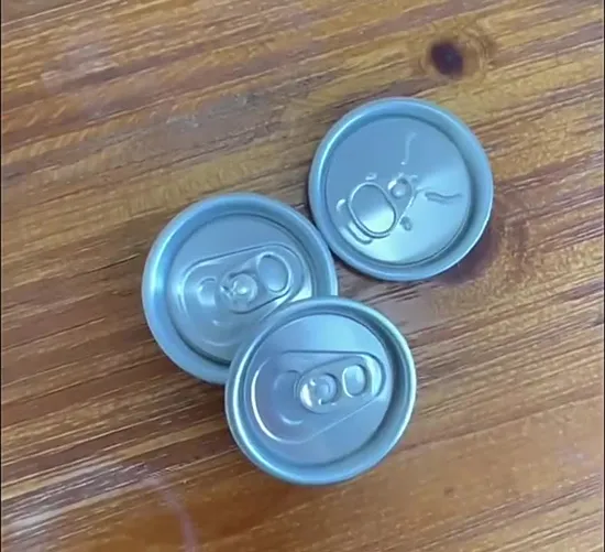 Extremidade aberta fácil de alumínio com tampa de lata de puxar anel personalizada